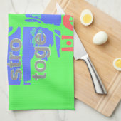 United in Hope: samen sterker - Vibrant USA Theedoek (Quarter Fold)