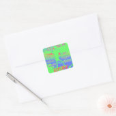 United in Hope: samen sterker - Vibrant USA Vierkante Sticker (Envelop)