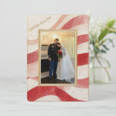 United In Love bruiloft Kaart (Staand voorkant)
