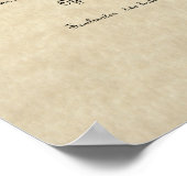 "United in Marriage" huwelijkscertificaat Poster (Hoek)