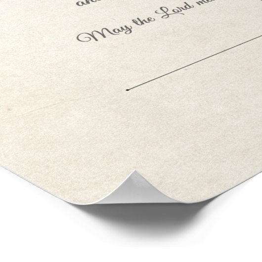 "United in Marriage"  huwelijkscertificaat Poster (Hoek)