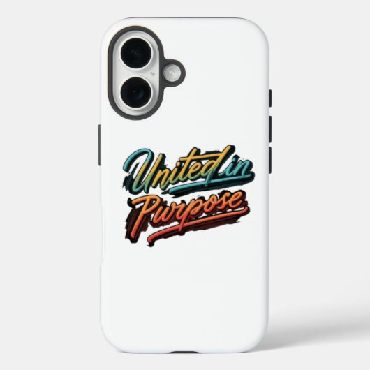 "United in Purpose" Back Hoesje ontwerp (Achterkant)