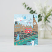 United Kingdom City Scene Briefkaart (Staand voorkant)