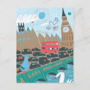 United Kingdom City Scene Briefkaart