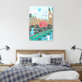 United Kingdom City Scene Canvas Afdruk (Insitu (Slaapkamer))