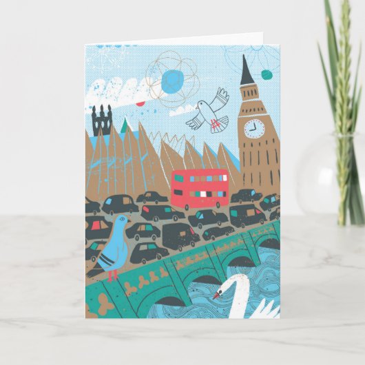 United Kingdom City Scene Kaart (Voorkant)