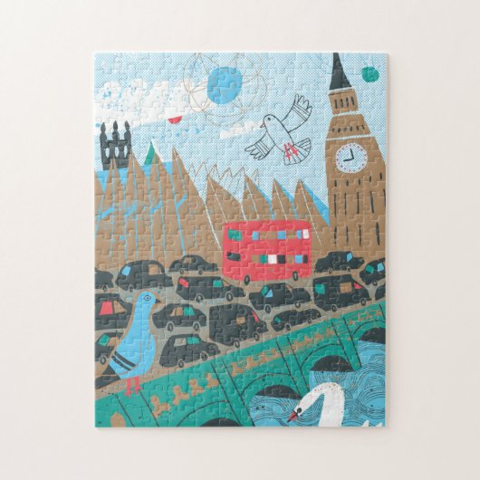 United Kingdom City Scene Legpuzzel (Verticaal)