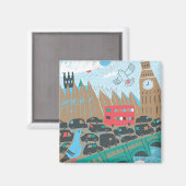 United Kingdom City Scene Magneet (Voorkant / Achterkant)