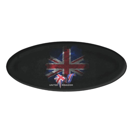 United Kingdom Flag Naambadge (Voorkant)