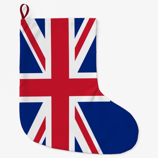 United Kingdom Flag Union Jack Grote Kerstsok (Voorkant)