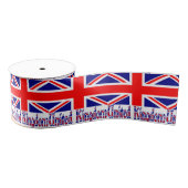 United Kingdom Flg en Word Vinque Grosgrain Lint (Spoel)