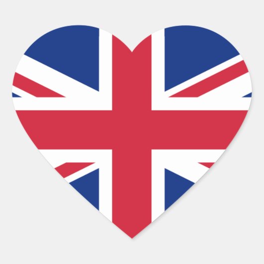 United Kingdom Hart Sticker (Voorkant)