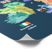 United Kingdom Map - England County Poster (Hoek)