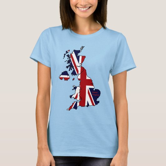 United Kingdom Map Women's T-Shirt (Voorkant)