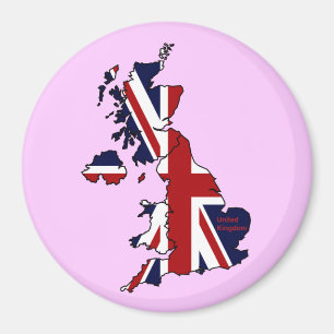 United Kingdom Mapped Refkoelkast Magnet