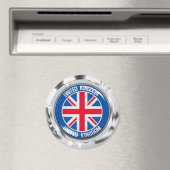 United Kingdom Round Emblem Magneet (Insitu (Vaatwasser))