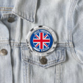 United Kingdom Round Emblem Ronde Button 7,6 Cm (In situ)