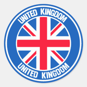 United Kingdom Round Emblem Ronde Sticker
