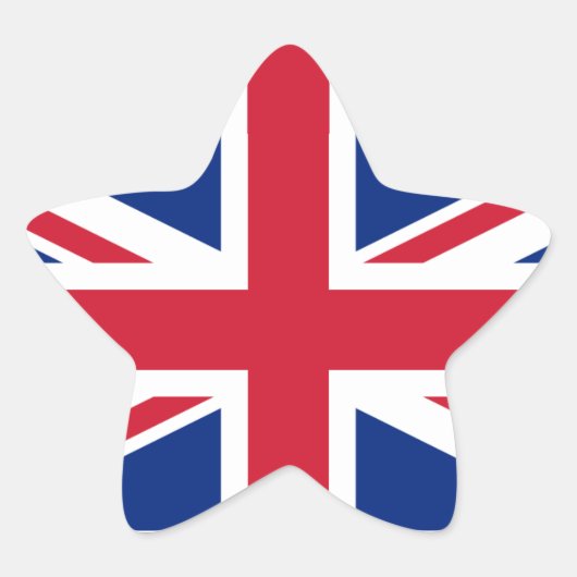 United Kingdom Ster Sticker (Voorkant)