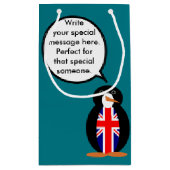 United Kingdom Talking Ms. Penguin Klein Cadeauzakje (Achterkant)
