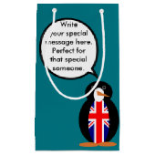 United Kingdom Talking Ms. Penguin Klein Cadeauzakje (Voorkant)