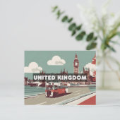 United Kingdom Travel Londen Briefkaart (Staand voorkant)