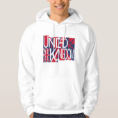 United Kingdom UK flag BY MASANSER PIXELAT Hoodie (Voorkant)