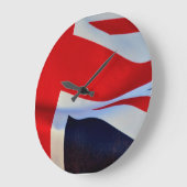 United Kingdom Union Jack Flag Clock Grote Klok (Hoek)