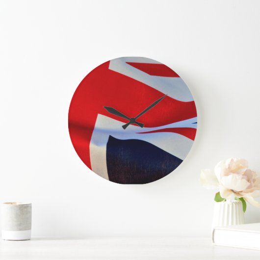 United Kingdom Union Jack Flag Clock Grote Klok (Huis)