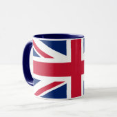 United Kingdom Union Jack Flag Personalized Mug Mok (Voorkant links)