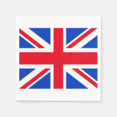 United Kingdom Union Jack Paper Party Napkins Servetten (Voorkant)