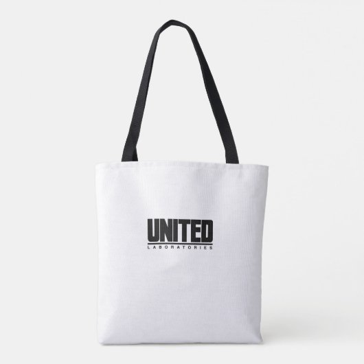 United Laboratories Canvas Zwart-wit Tas (Achterkant)