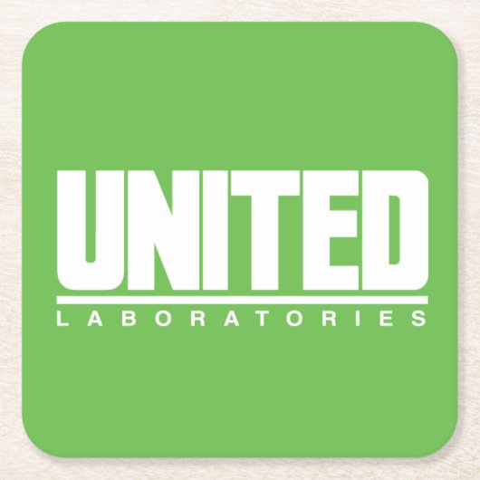 United Laboratories Drink Coasters Kartonnen Onderzetters (Voorkant)