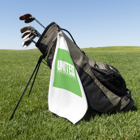 United Laboratories Logo Golfhanddoek (Groen)