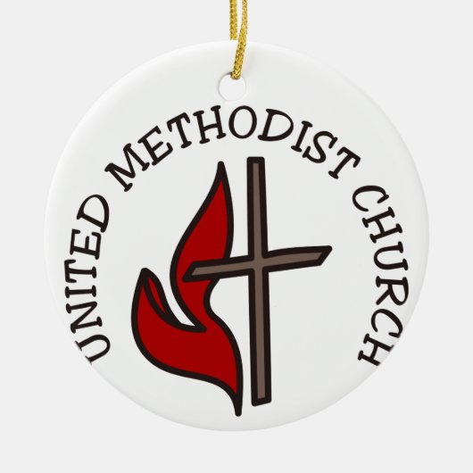 United Methodist Church Keramisch Ornament (Voorkant)