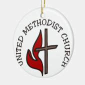 United Methodist Church Keramisch Ornament (Links)