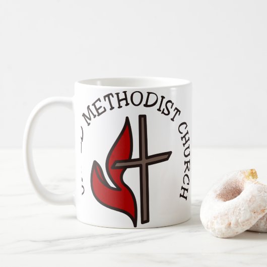 United Methodist Church Koffiemok (Met donut)
