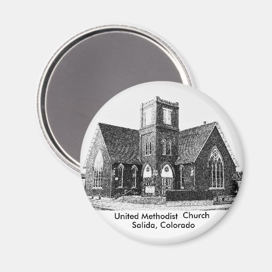 United Methodist Church Magneet (Voorkant / Achterkant)
