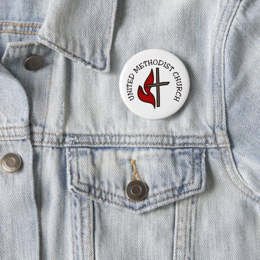 United Methodist Church Ronde Button 5,7 Cm (In situ)