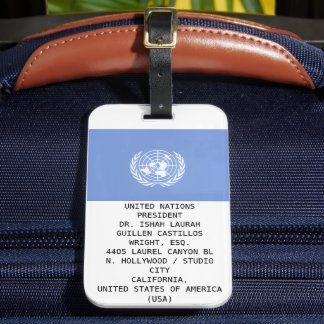 UNITED NATIONS BAGAGELABEL