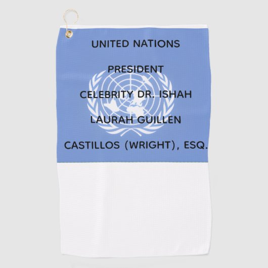 UNITED NATIONS GOLFHANDDOEK (Voorkant)