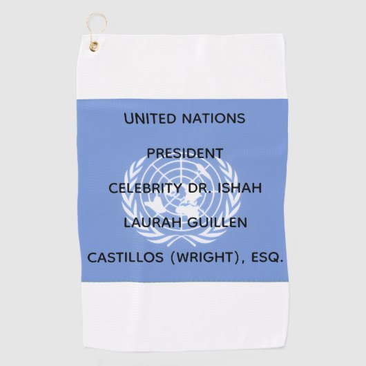 UNITED NATIONS GOLFHANDDOEK (Voorkant)