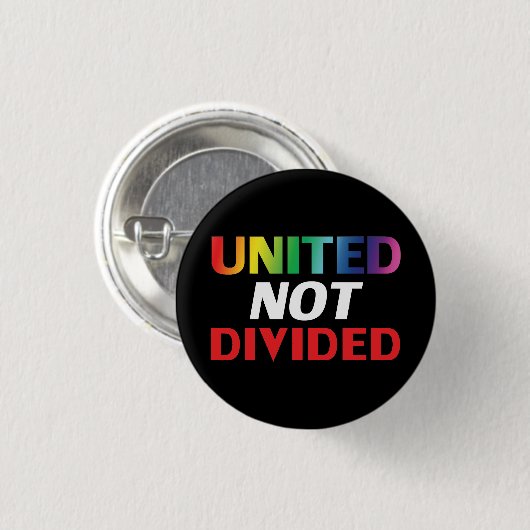 United Not Divided - Red, white, blue, black lgbtq Ronde Button 3,2 Cm (Voorkant /achterkant)