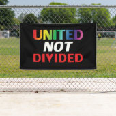 United Not Divided - Red, white, blue, black lgbtq Spandoek (Insitu)
