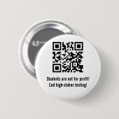 United Opt Out QR-Button Ronde Button 5,7 Cm (Voorkant /achterkant)