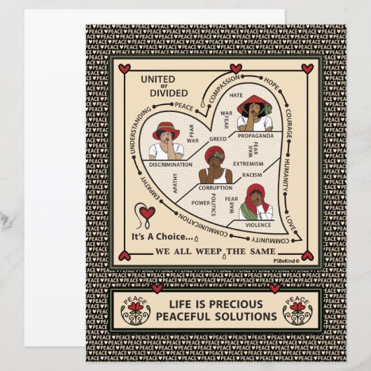 United Or Divided_a_Flat Sheet 8,5"x11" (Voorkant / Achterkant)