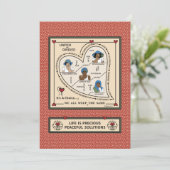 United or Divided_b_Flat Card 5"x7" Aankondiging (Staand voorkant)