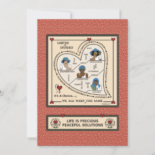 United or Divided_b_Flat Card 5"x7" Aankondiging