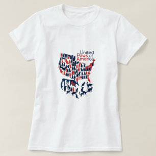 United Paws of America – Cat Silhouette Verenigde T-shirt