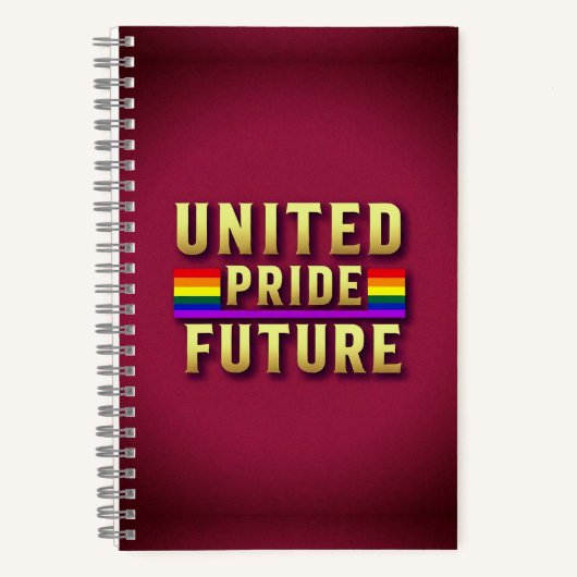 United Pride Future Spiral Notitieboek (Voorkant)